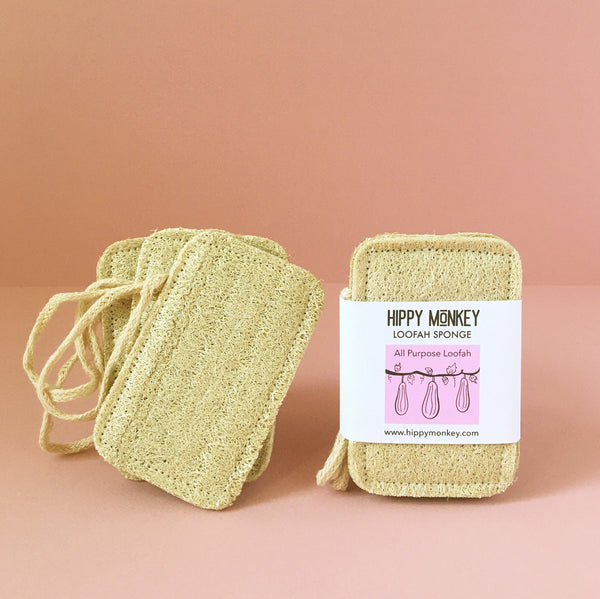 Loofah sponge with two layers